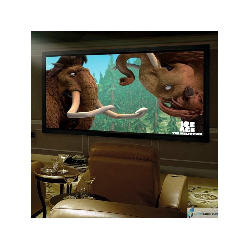Ekran projekcyjny SUPREMA TAURUS 16:9 ekran ramowy ścienny stacjonarny Matt Grey HD Movie
