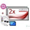 Zestaw DUET 2 x monitor interaktywny MYBOARD 65"