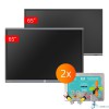 Zestaw interaktywny 1 x monitor interaktywny Avtek TouchScreen 5 Lite 65 + 1 x Avtek TouchScreen 5 Connect 65 + 2 x  Jimu Box