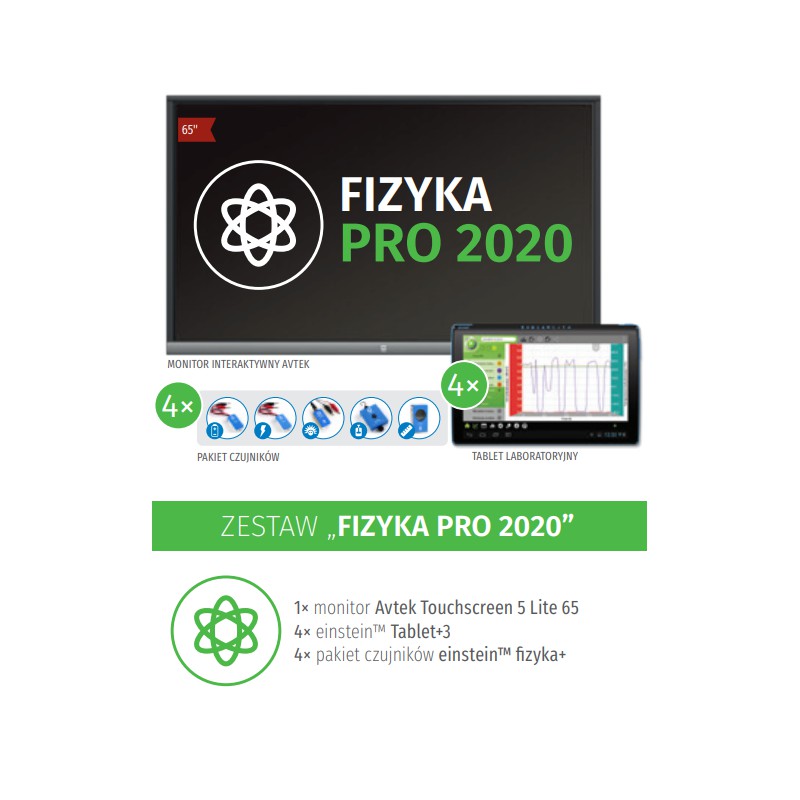 Laboratorium cyfrowe Zestaw FIZYKA PRO 2020