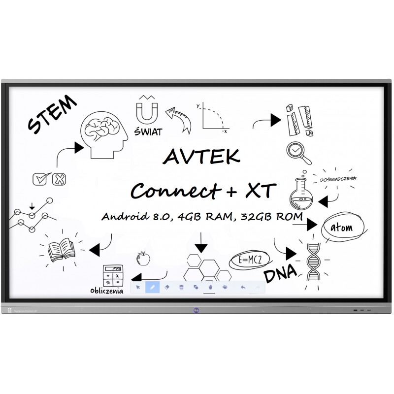 Monitor interaktywny Avtek Touchscreen 5 Connect+ 65 dla szkół