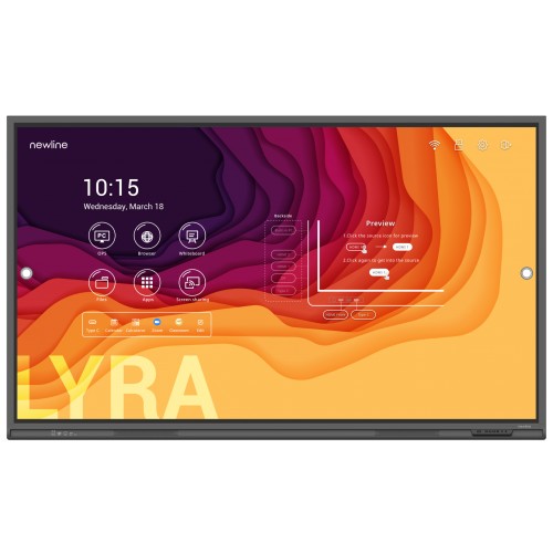 Monitor interaktywny Newline Lyra TT-8623QAS Android 13, 8GB RAM