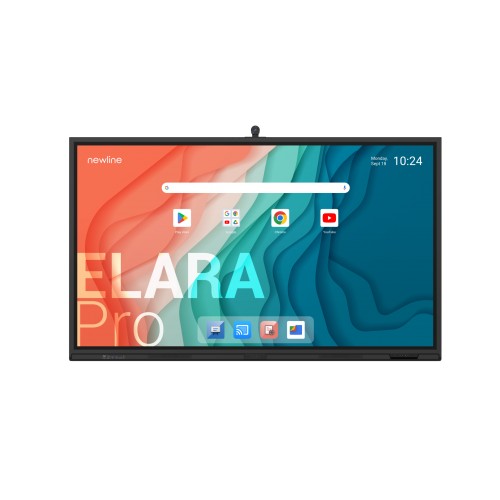 Monitor interaktywny Newline Elara Pro 65" 16GB RAM,  kamera 4K, certyfikat Google EDLA